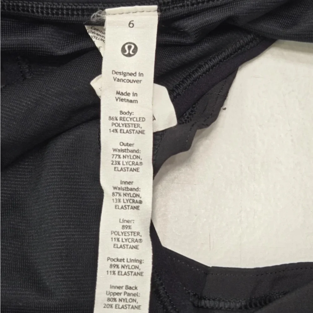Lululemon Speed Up Short 2.5" Black Size 6 - Picture 3 of 9